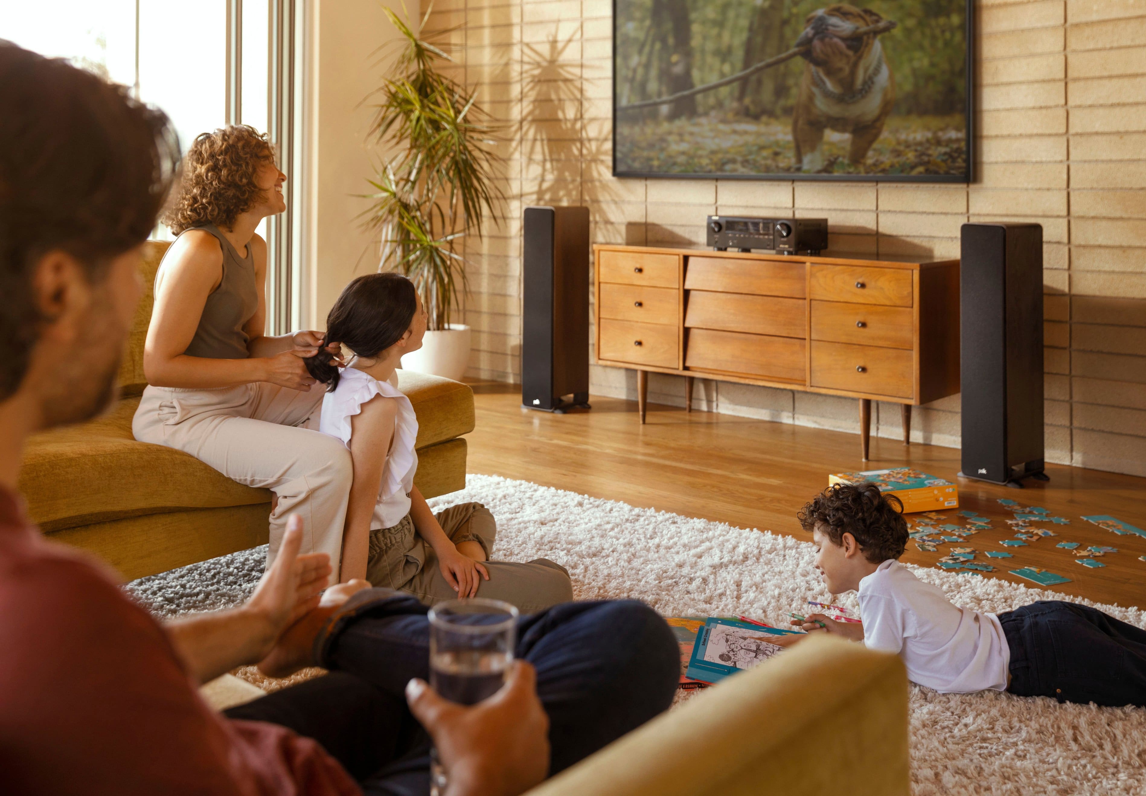 Alt View 14. Denon - AVR-X1700H (80W X 7) 7.2-Ch. with HEOS and Dolby Atmos 8K Ultra HD HDR Compatible AV Home Theater Receiver with Alexa - Black.