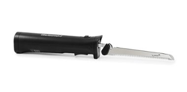 Elite Gourmet - Electric Cordless Rechargeable Knife - Black and Stainless Steel - Front_Zoom