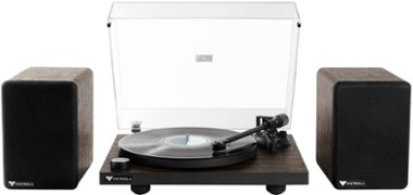 Victrola - Premiere T1 Turntable System - Espresso - Front_Zoom