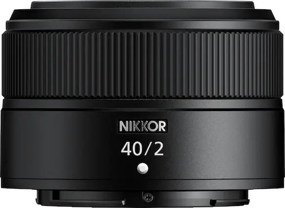 Front. Nikon - NIKKOR Z 40mm f/2 Standard Prime Lens for Nikon Z Cameras - Black.