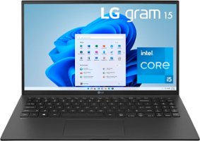LG - gram 15.6” Full HD IPS Laptop 11th Gen Intel Core i5 16GB RAM 512GB NVMe SSD - Black - Front_Zoom