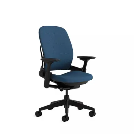 Angle. Steelcase - Leap Office/Gaming Chair - Cobalt.