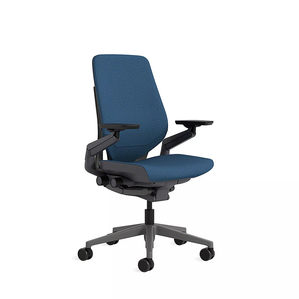 Angle View: Steelcase - Gesture Shell Back Office Chair - Cobalt