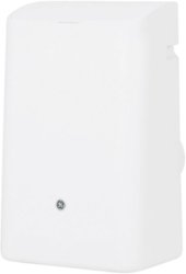 GE - 350 Sq. Ft. 10,000 BTU Portable Air Conditioner with Remote - White - Front_Zoom