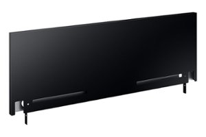 Samsung - 9” Backguard for 30” Slide in Range - Black - Front_Zoom