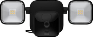 Blink - Outdoor Wireless 1080p Full HD Floodlight with Mount and Smart Security Camera - Black - Front_Zoom