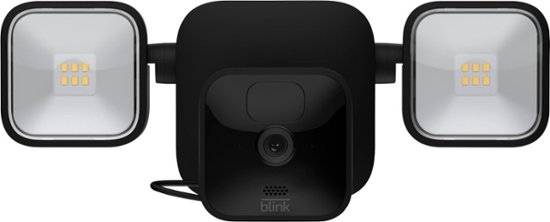 Front Zoom. Blink - Outdoor Camera + Floodlight Kit - 1 Camera, wireless, HD floodlight mount and smart security camera - Black.