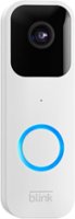 Blink - Video Doorbell - Wired or wire free, Two way audio, HD video and Alexa Enabled - White - Front_Zoom
