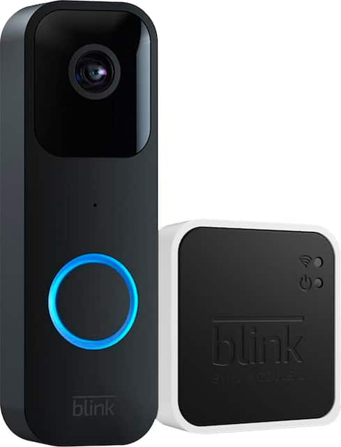 Wired or Battery-Powered Smart Wi-Fi Video Doorbell Camera with Motion