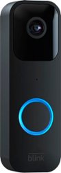 Blink - Smart Wifi Video Doorbell – Wired/Battery Operated - Black - Front_Zoom