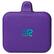 Front. RUSH CHARGE - Air Power Bank with Lightning Connector - Purple.
