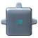 Front. RUSH CHARGE - Trident 3-in-1 Power Bank - Silver.