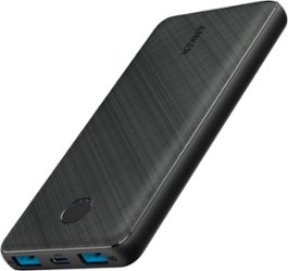 Anker - PowerCore III 10K mAh USB-C Portable Battery Charger - Black - Front_Zoom