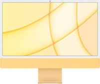 iMac 24" with Retina 4.5k display All-In-One - Apple M1 - 8GB Memory - 256GB SSD - w/Touch ID - Yellow - Front_Zoom