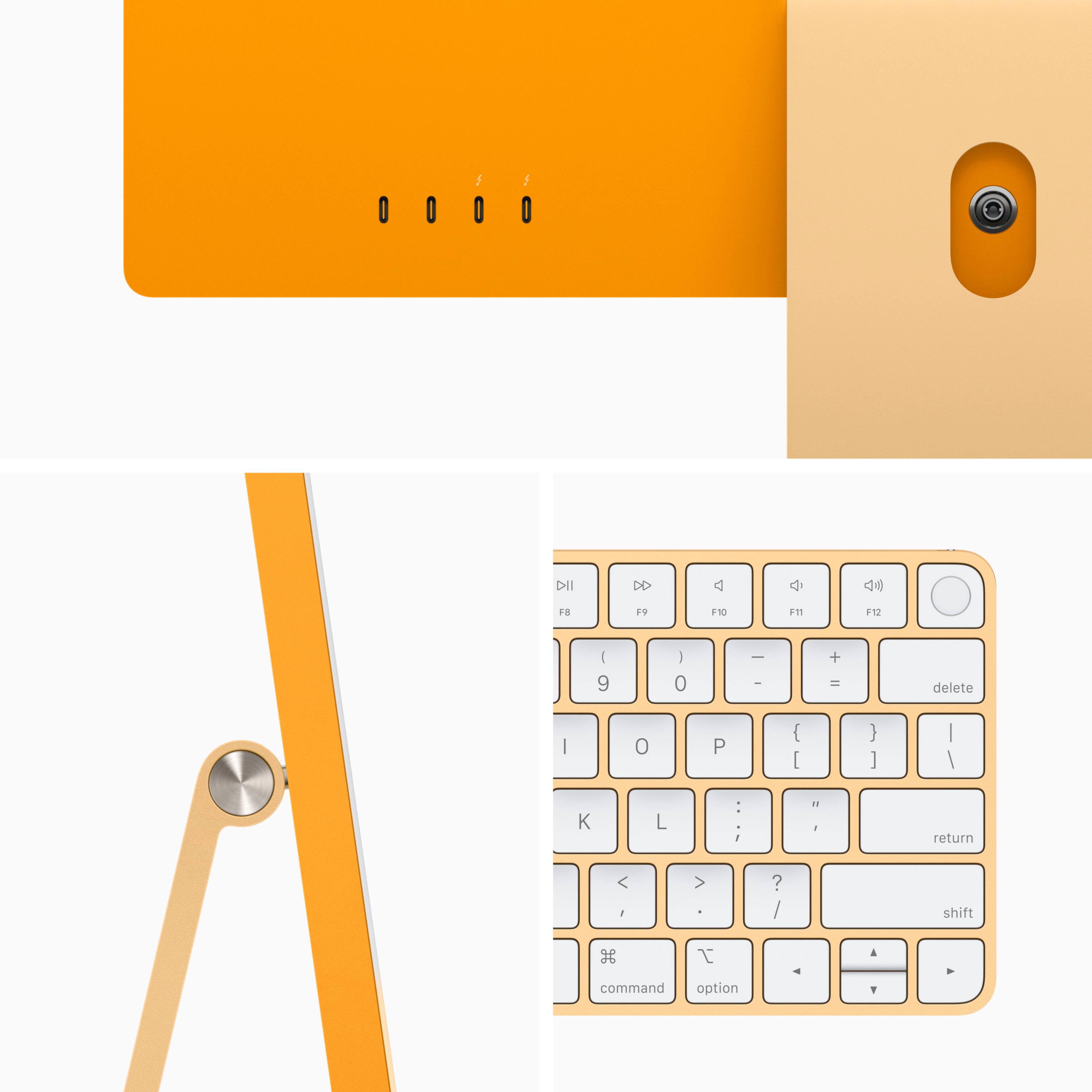 Alt View 13. Apple - iMac 24" with Retina 4.5k display All-In-One - Apple M1 - 8GB Memory - 256GB SSD - w/Touch ID - Yellow.