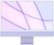 Front Zoom. 24" iMac® with Retina 4.5K display - Apple M1 - 8GB Memory - 256GB SSD - w/Touch ID (Latest Model) - Purple.