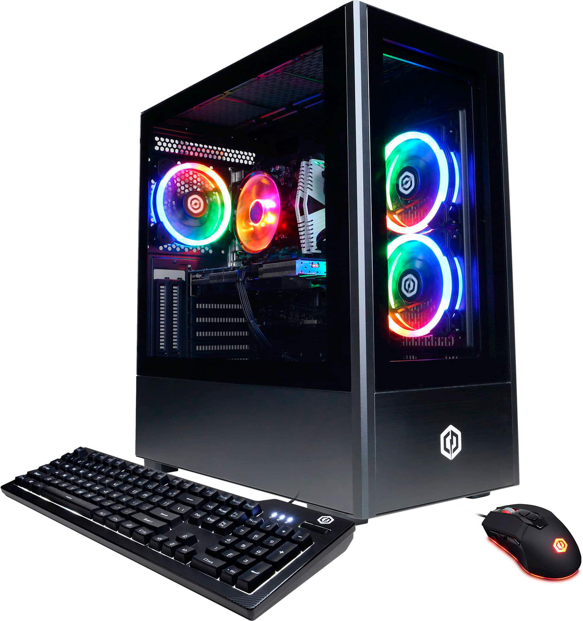 Veronderstellen spoel Kaal CyberPowerPC Gamer Xtreme Desktop Intel Core i7-11700F 16GB Memory NVIDIA  GeForce RTX 3060 Ti 1TB HDD + 500GB SSD Black GXi3400BSTV8 - Best Buy