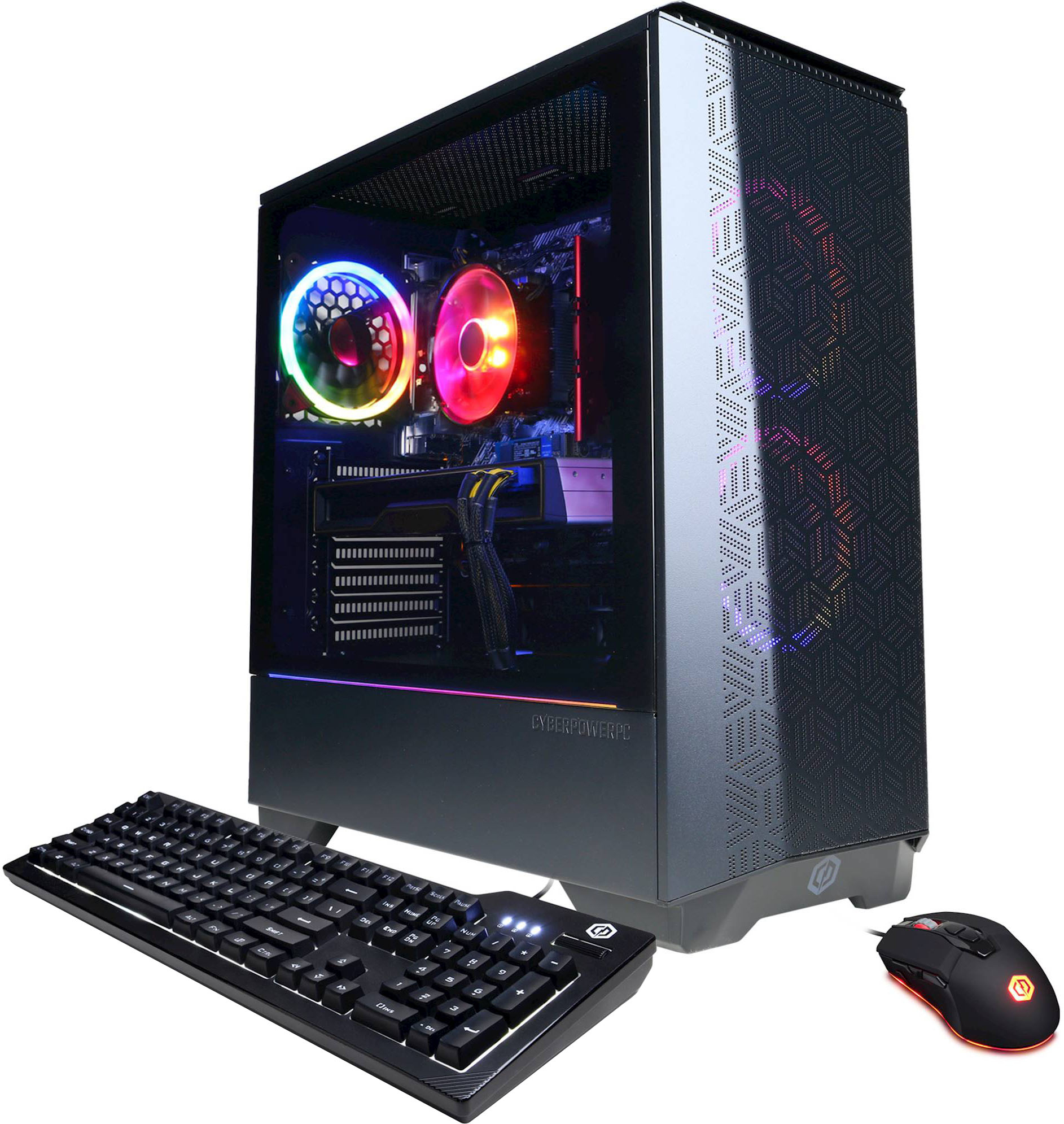  MXZ Gaming PC Desktop Computer, AMD Ryzen 5 4500, RX 6600 8GB,  16GB DDR4, NVME 500GB SSD, 6RGB Fans, Win 11 Pro Ready, Gamer Desktop  Computer(R5 4500