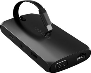Satechi - USB-C On-The-Go 9-in-1 Multiport Adapter - Matte Black - Front_Zoom