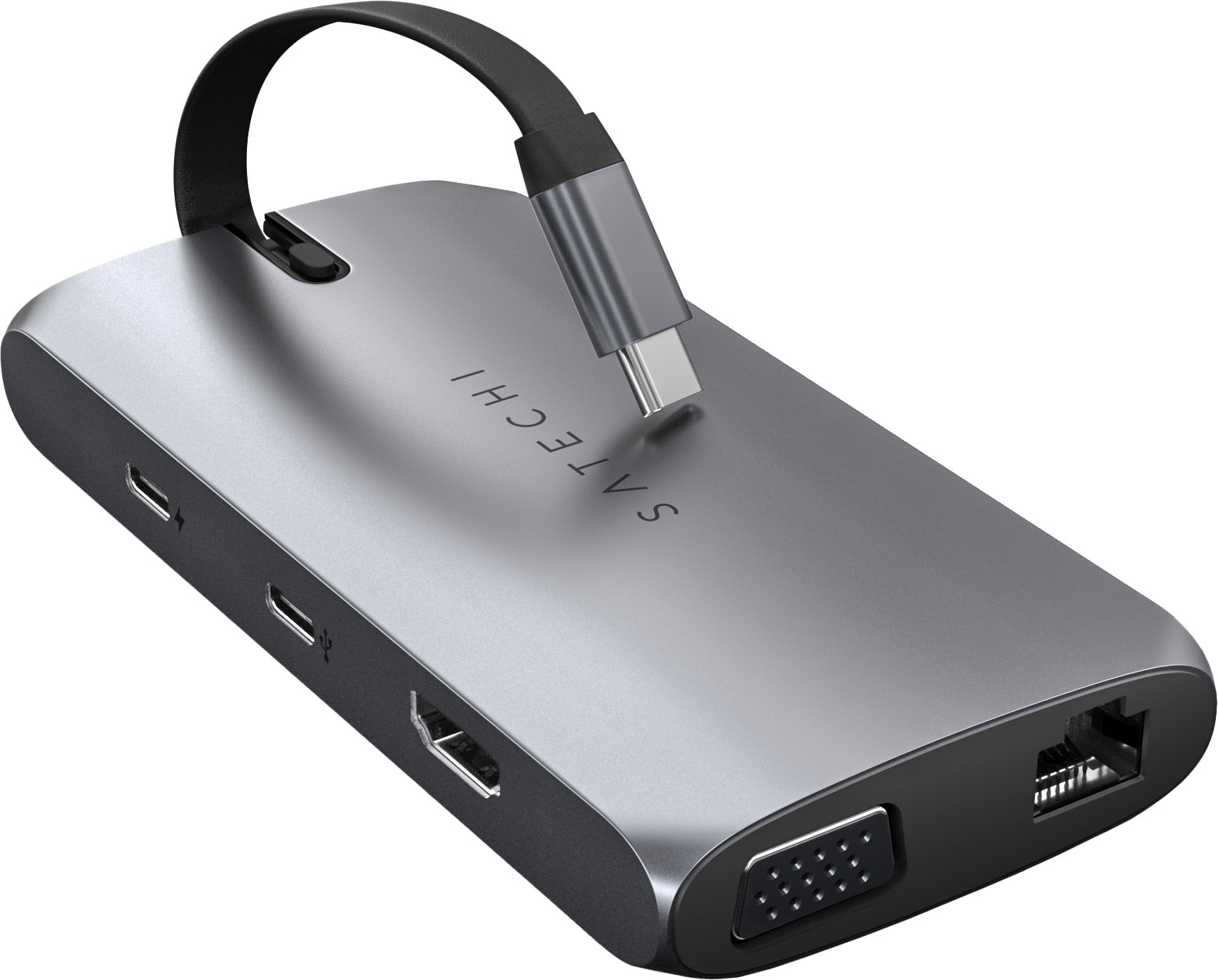 billetpris folder Panter Satechi USB-C On-The-Go 9-in-1 Multiport Adapter Space Gray ST-UCMBAM -  Best Buy