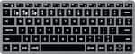 Front. Satechi - Slim X1 TKL 60% Bluetooth Scissor Keyboard with Backlit Keys - Space Gray.