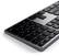 Left. Satechi - Slim X3 Full-Size Bluetooth Scissor Keyboard Backlit Keys - Space Gray.