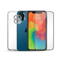 ArtsCase - Clear Case +  Tempered Glass + Lens Protector for iPhone 13 Pro Max - Angle_Zoom