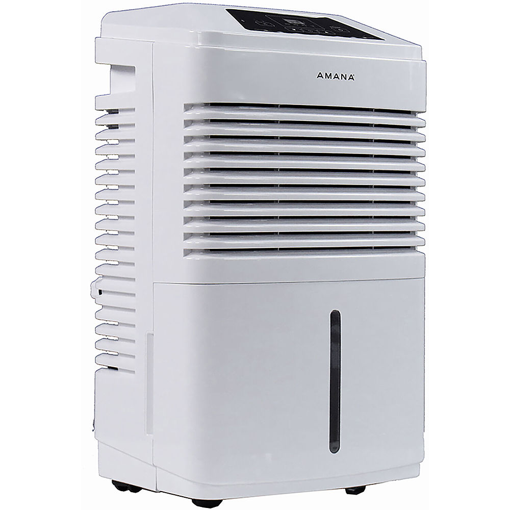 Angle View: Emerson Quiet Kool - High Efficiency 20-Pint Smart Dehumidifier with Voice Control - White