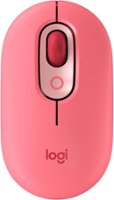 Logitech - POP Bluetooth Optical Ambidextrous Mouse with Customizable Emojis - Heartbreaker Rose - Front_Zoom