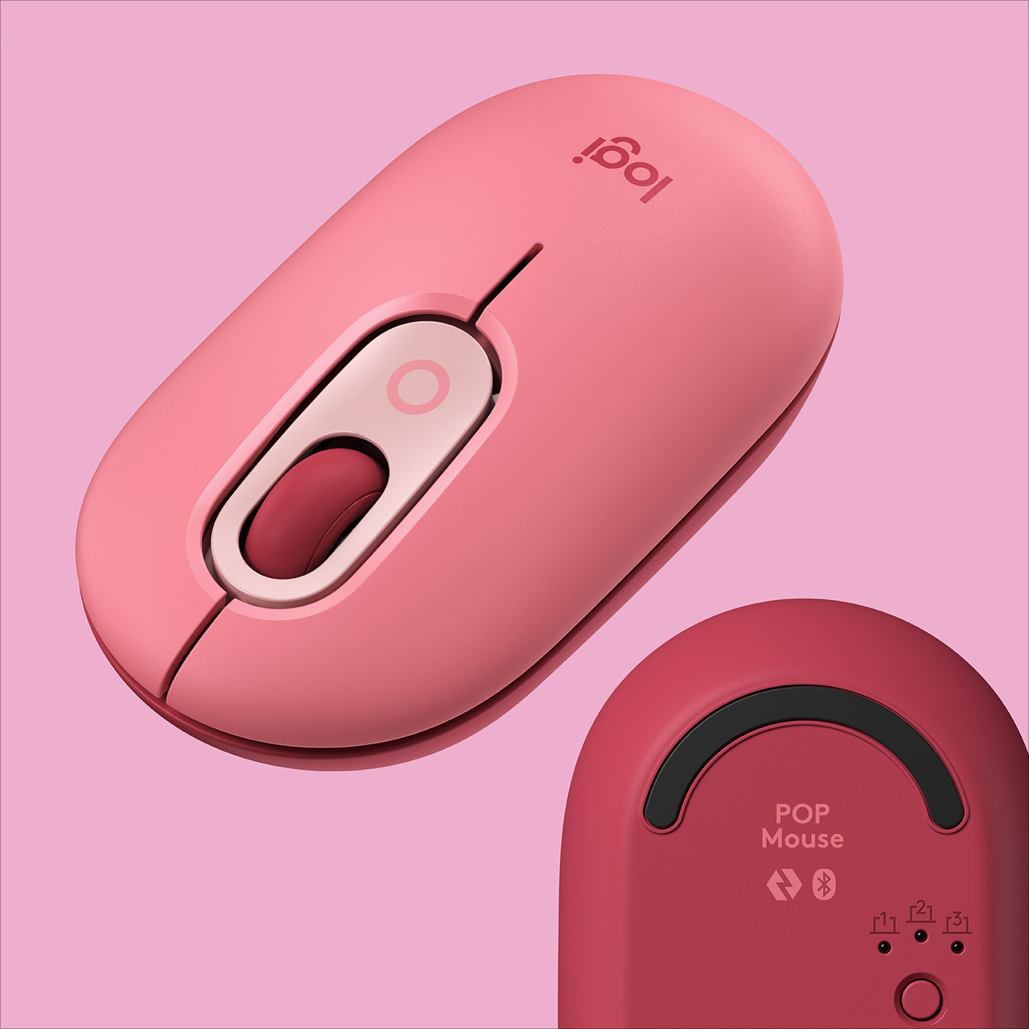 Logitech POP Mouse with emoji Blast Yellow Optical Wireless Bluetooth Blast  USB 4000 dpi Scroll Wheel 4 Buttons - Office Depot