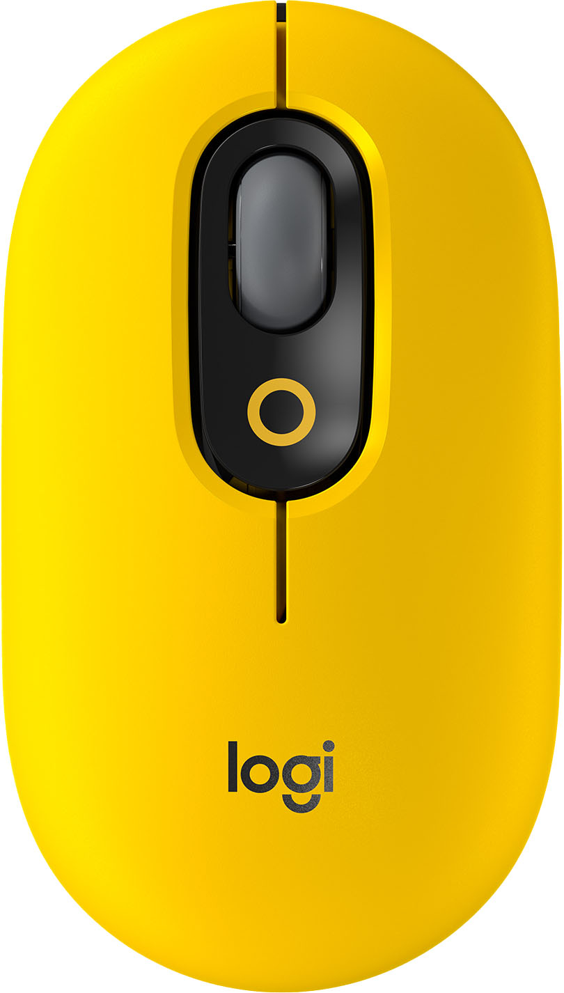 Komedieserie desinfektionsmiddel pude Logitech POP Bluetooth Optical Ambidextrous Mouse with Customizable Emojis  Blast Yellow 910-006543 - Best Buy