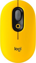 Logitech - POP Bluetooth Optical Ambidextrous Mouse with Customizable Emojis - Blast Yellow - Front_Zoom