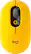 Front. Logitech - POP Mouse Bluetooth Optical Ambidextrous Mouse with Customizable Emojis - Blast Yellow.