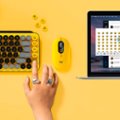 Alt View Zoom 12. Logitech - POP Keys Wireless Mechanical Tactile Switch Keyboard for Windows/Mac with Customizable Emoji Keys - Blast Yellow.