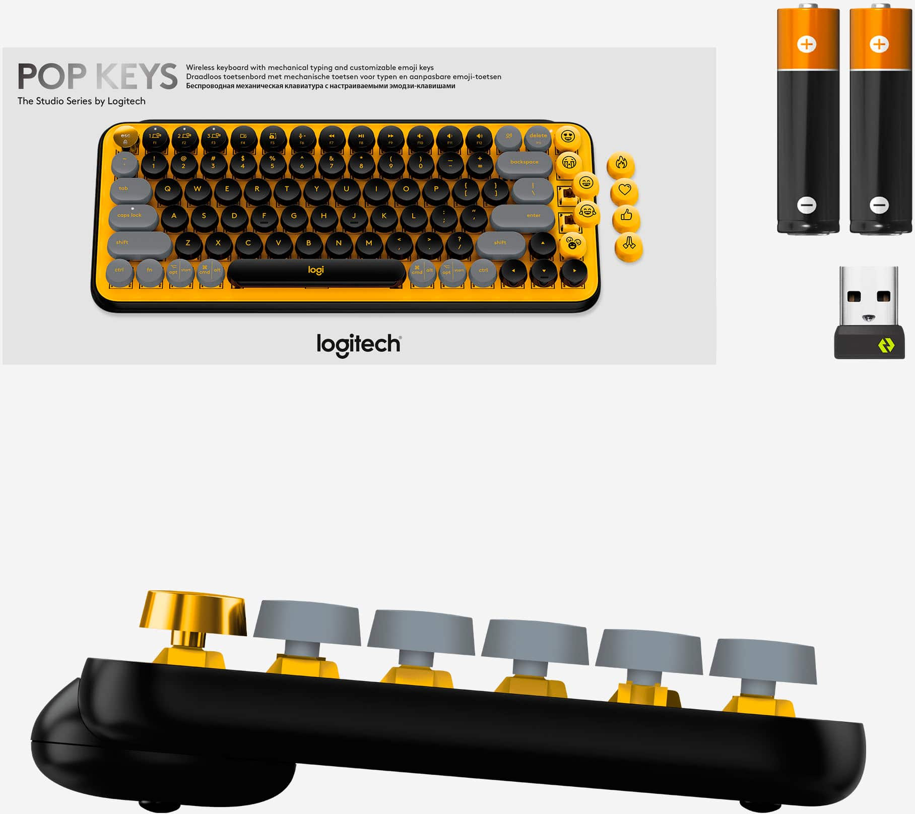 Logitech Pop Keys Wireless Mechanical Keyboard