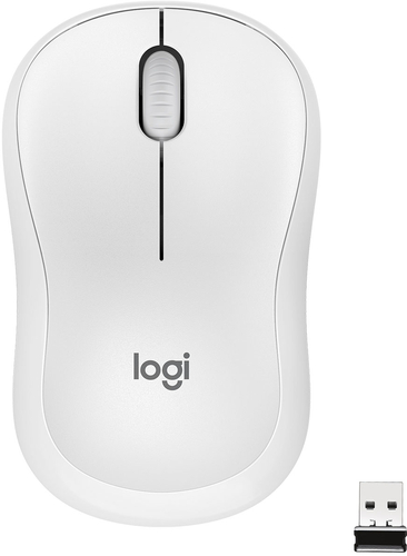 Logitech - M220 SILENT Wireless Optical Ambidextrous Mouse - Off-White