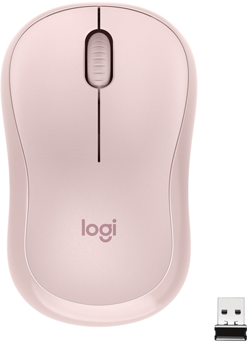 Logitech - M220 SILENT Wireless Optical Ambidextrous Mouse - Rose