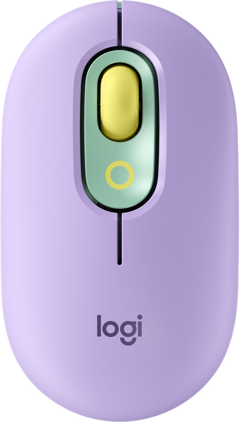 Logitech POP Mouse Bluetooth Optical Ambidextrous Mouse with Customizable Emojis Daydream Purple (Mint) - Best Buy
