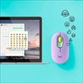 Alt View Zoom 12. Logitech - POP Mouse Bluetooth Optical Ambidextrous Mouse with Customizable Emojis - Daydream Purple (Mint).