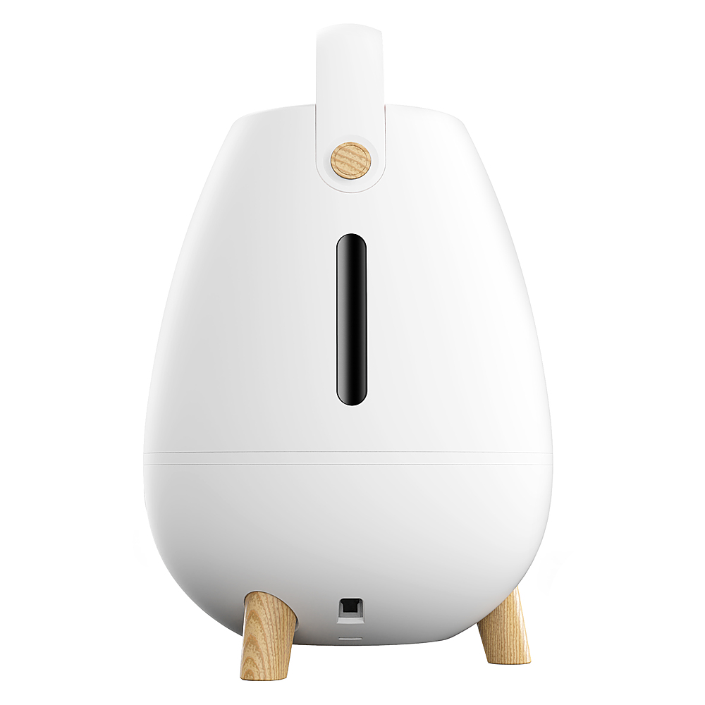 Left View: CRANE - 1.2 Gal. Cool Mist Humidifier & Aroma Diffuser - White