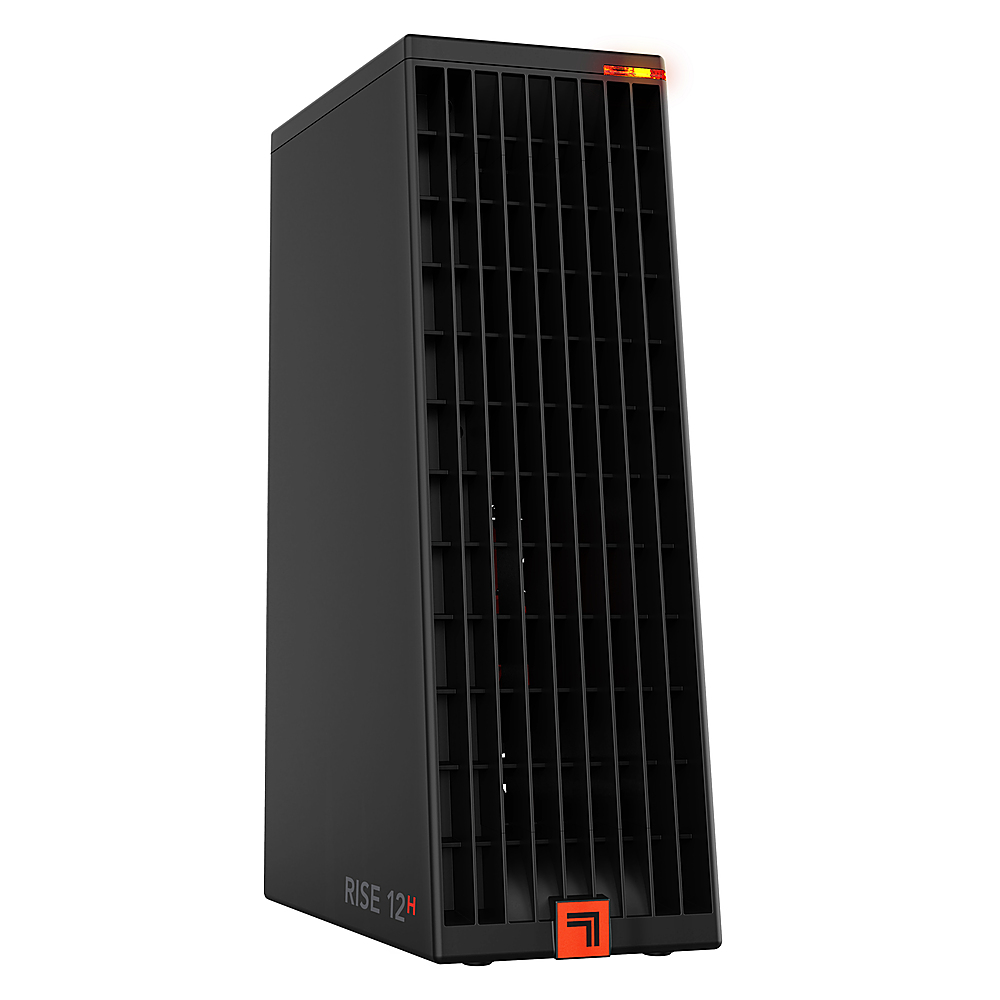 Angle View: Sharper Image - RISE 12H Tower Space Heater - Black