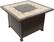 Alt View 11. AZ Patio Heaters - Square Tile Top Fire Pit - Brown.