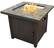 Front. AZ Patio Heaters - Heaters Square Slate Fire Pit - brown.