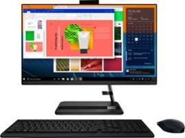 Lenovo - IdeaCentre AIO 3i 24" Touch-Screen All-In-One - Intel Core i3 - 8GB Memory - 256GB Solid State Drive - Black - Front_Zoom