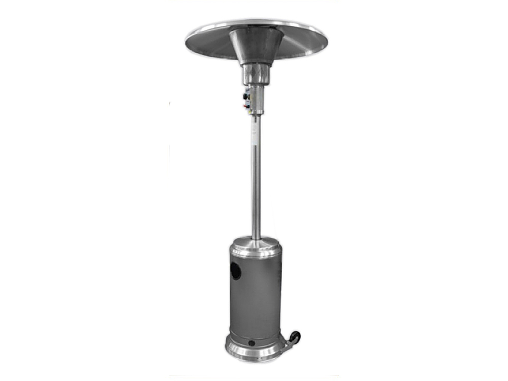 Angle View: AZ Patio Heaters - Commercial Square Glass Tube Patio Heater Cover - Gray
