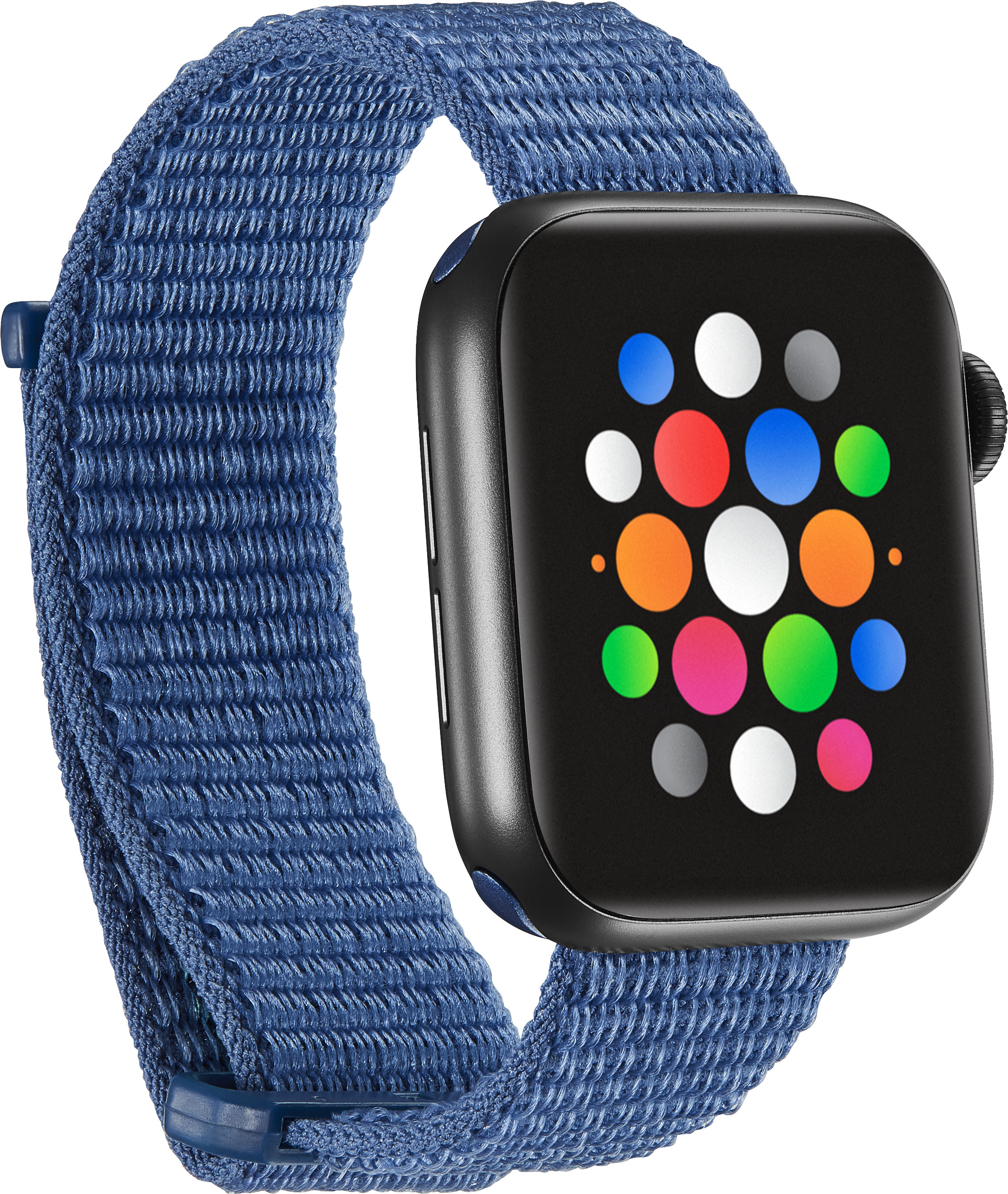 Angle View: Modal™ - Nylon Watch Band for Apple Watch™ 38mm, 40mm and 41mm - Blue