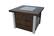 Alt View 11. AZ Patio Heaters - Outdoor Propane Fire Pit - Hammered Bronze and Stainless Steel.