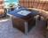 Alt View 12. AZ Patio Heaters - Outdoor Propane Fire Pit - Hammered Bronze and Stainless Steel.