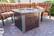 Alt View 13. AZ Patio Heaters - Outdoor Propane Fire Pit - Hammered Bronze and Stainless Steel.