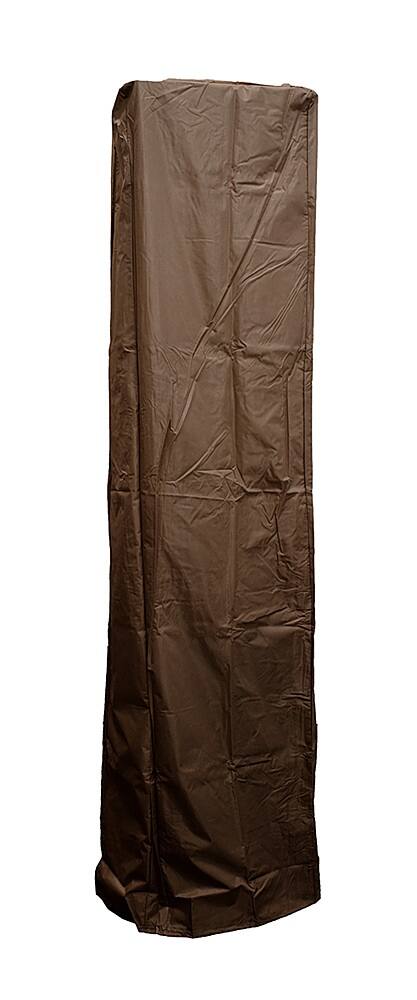 Front. AZ Patio Heaters - Square Glass Tube Patio Heater Cover - Mocha.